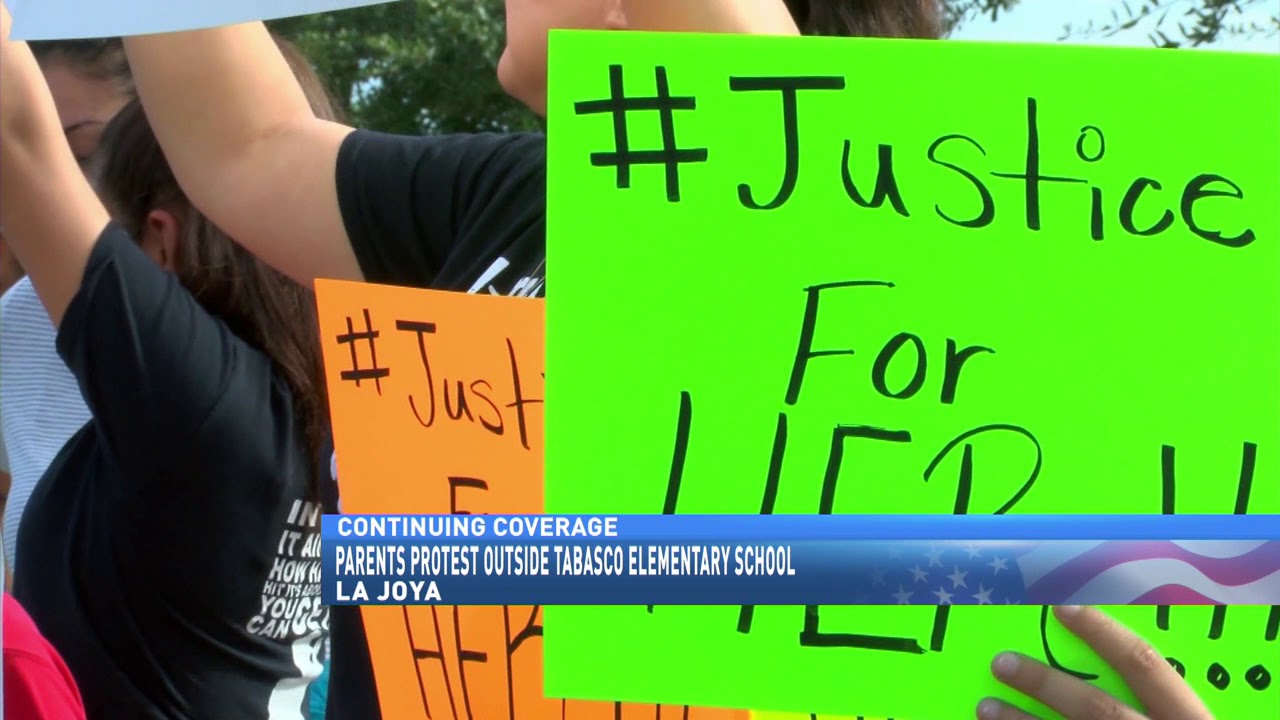 Parents protest outside Tabasco Elementary School YouTube