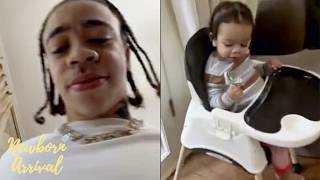 King Harris Fiancee Jnijah & Son King Jr. Are Happy To See Daddy Arrive Home 🏡