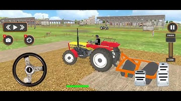 New Realistic tractor farming simulator 3D drawing game|| Indian Tractor Simulator Game 