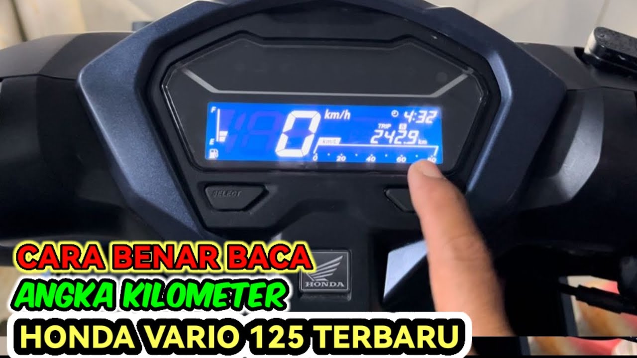 JANGAN T0L0L‼️CARA MEMBACA ANGKA KILOMETER HONDA VARIO 125 TERBARU