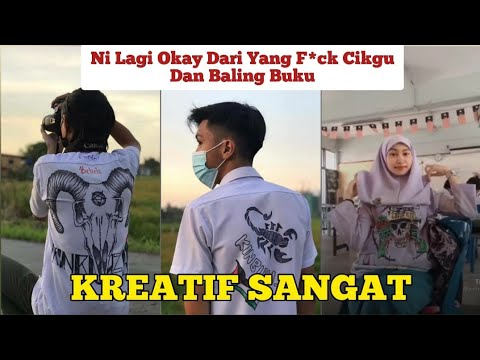 Viral || Budak Spm Conteng Baju Lukisan Animasi Tarik Perhatian