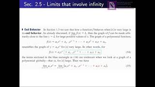 (Sec2. 5) :Limits that involve infinity part (3)