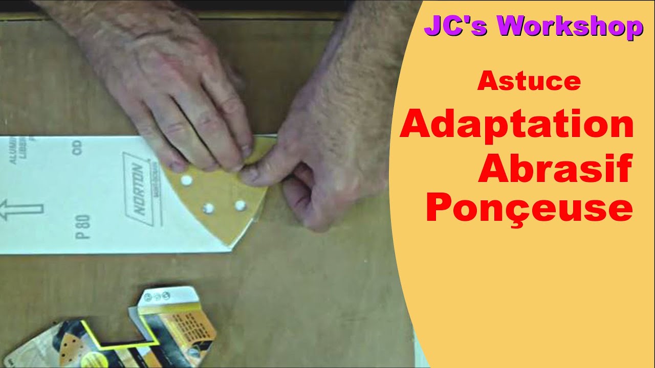 Astuce adaptation abrasif en rouleau sur ponceuse triangulaire - Travail du  bois - #1 