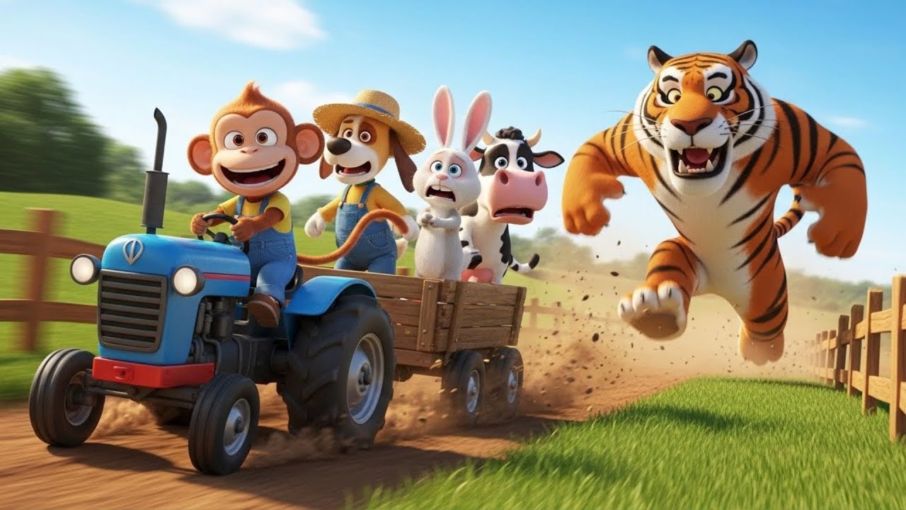 Blossom’s Magical Farm Adventure  monkey  kids cartoon