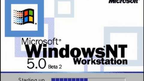 Windows NT 5.0 "2000" beta 3 start up and shutdown sounds