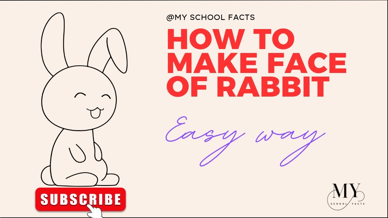 How to make Face of Rabbit | Paper Craft | DIY Rabbit Face | My School ...