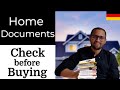 Documents to Check Before Buying a House in Germany; Teilungserklärung, Grundbuchauszug etc. ENGLISH