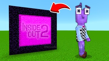 How To Make A Portal To The FEAR INSIDE OUT 2 Dimension in Minecraft PE