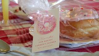 Beautiful \& Elegant Baby Shower - Donuts \& Tea Time - Baby Girl Sprinkle