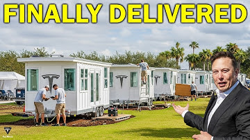 Elon Musk kondigt aan dat het EERSTE Tesla Tiny House van $ 7.999 eindelijk bezorgd wordt! Gratis...