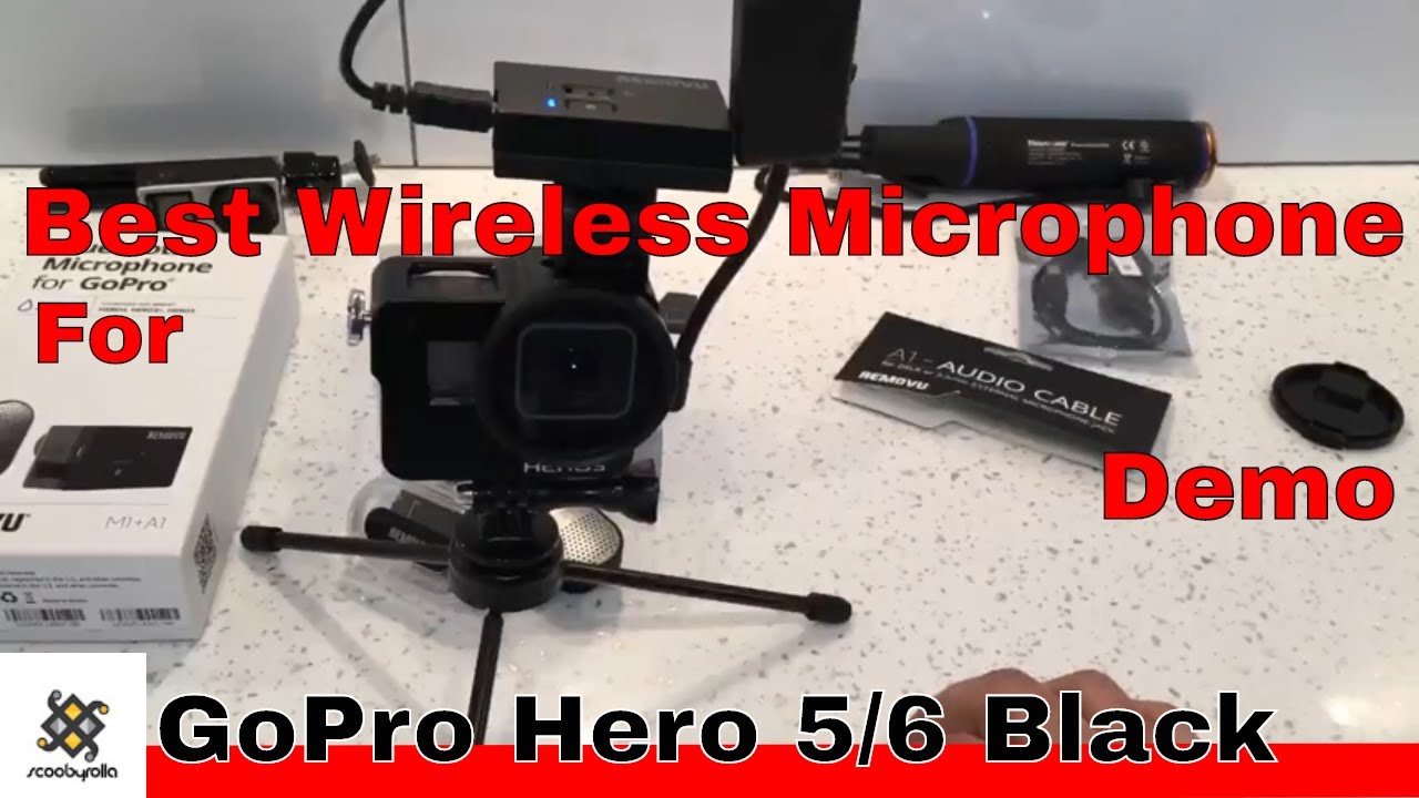 Gopro Hero 7 & 6 & 5 Black Best Wireless Microphone Removu M1 & A1 for  Vologging - YouTube