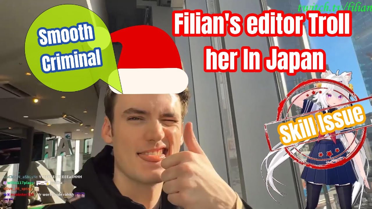 Filian editor( Swiika) take her to shopping in Japan.