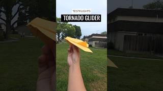 New #paperairplane Test Flight - ​Unique Spin & Glide Design | Tornado