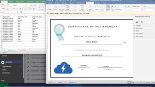 CourseStorm - How to Create Certificates of Achievement w/ Mail Merge