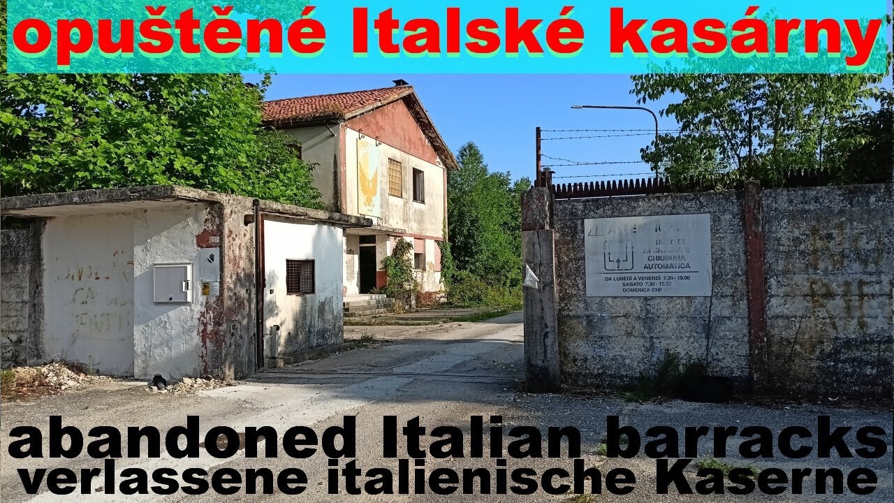 URBEX opuštěné kasárny v Itálii , urban exploration