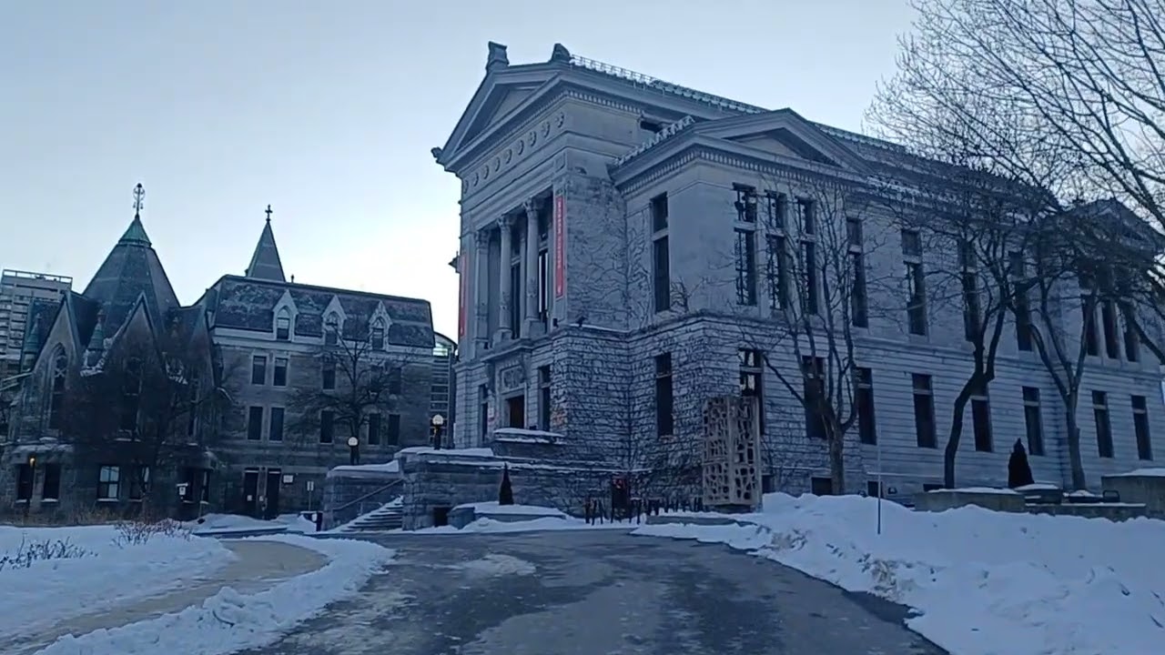 MCGILL UNIVERSITY: A EVENING WALK THROUGH THE CAMPUS.  #montreal #mcgilluniversity #eveningwalk 