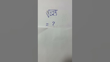 #shorts #maths #cube root 125 = ?