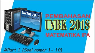 Pembahasan UNBK 2018 SMA Matematika IPA part 1 screenshot 1