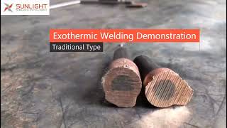 Exothermic Welding Demonstration/Process(traditional) on Zoom live #exothermic  #exothermicreaction