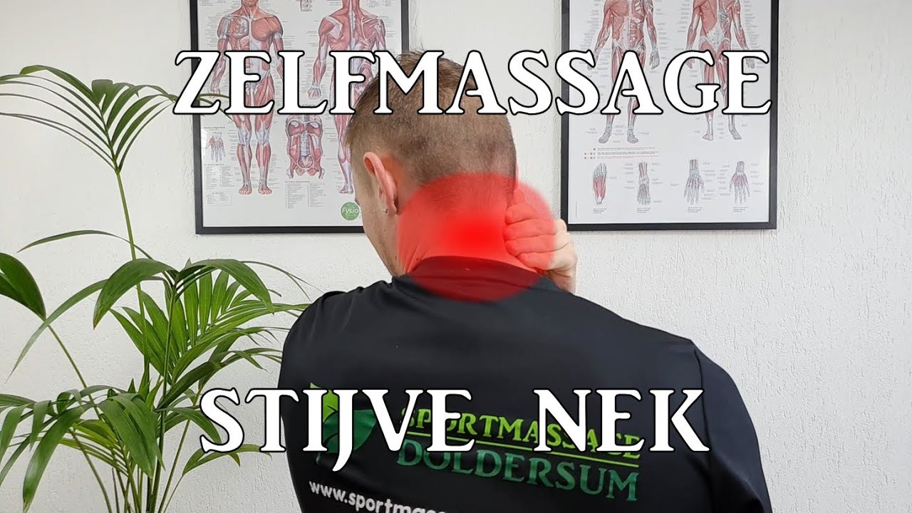 Selfmassage Stiff neck / Zelfmassage tegen een stijve nek - Sportmassage Doldersum