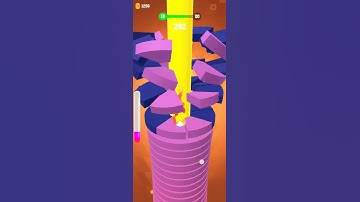 drop stack ball game level 17 camplete short video 💖💝🤩🥰