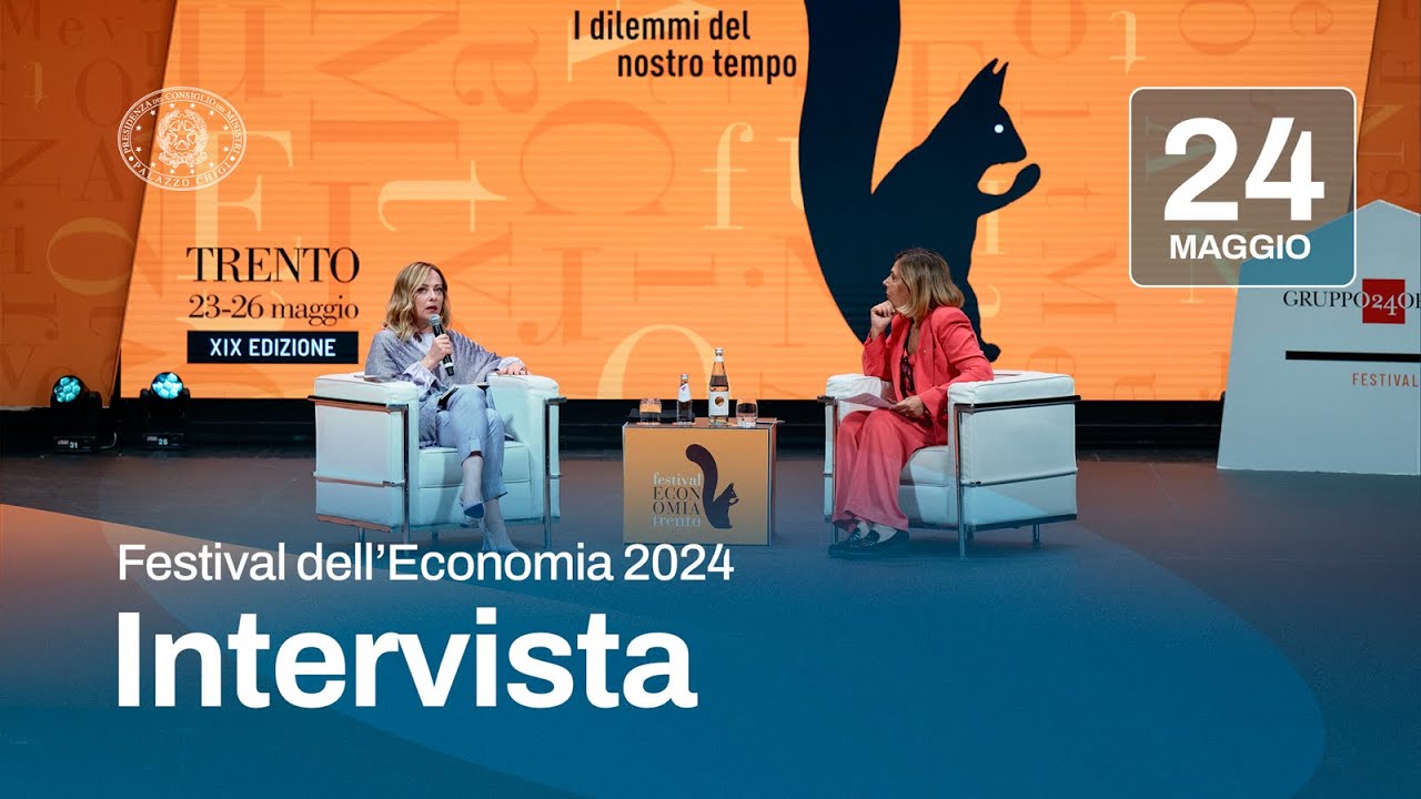 Il Presidente Meloni al Festival dell'Economia 2024