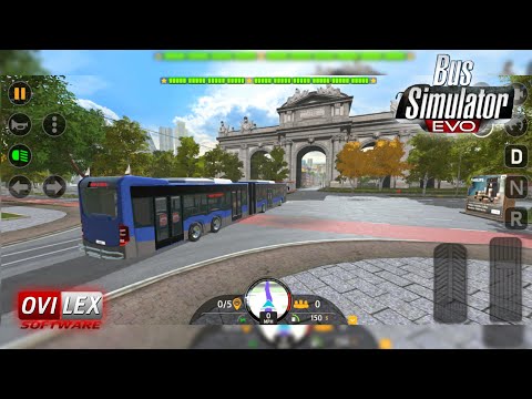 Bus Simulator EVO - Articulated Jumbo Bus in Spain GamePlay