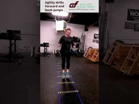 Agility drills forward and backward jumps - YouTube