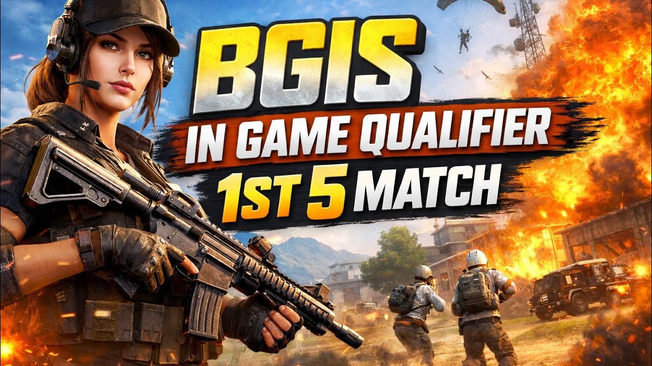 BGIS In Game Qualifier 1st 5 Match | Full BGMI Ga