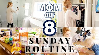 MY SUNDAY ROUTINE AS A STAY AT HOME MOM OF A LARGE FAMILY\\ Meal Plan, Clean + Prep