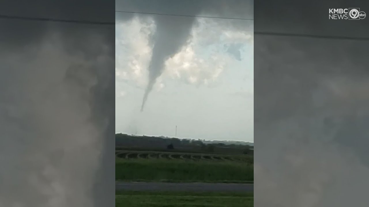 Viewer captures footage of tornado near Effingham, Kansas YouTube