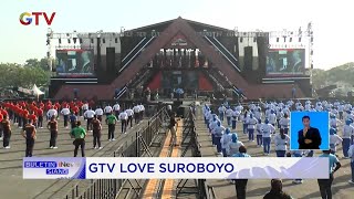 Download lagu The Excitement of GTV Love Suroboyo, 700 Indonesian Navy Personnel Join Healthy Gymnastics #Bulet...