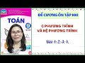Toán 9/ Đề cương ôn kiểm tra học kỳ I