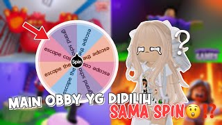 MAIN OBBY YG DIPILIH SAMA SPIN!?! Hmm Dapet Obby Susah/Mudah Yaa…⁉ | Roblox Indonesia  |