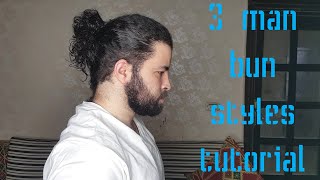 man bun styles tutorial طريقة ربط للشعر الطويل للرجال مع Bekaso