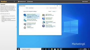 8.6.9 - Configure file history testOut Labsim