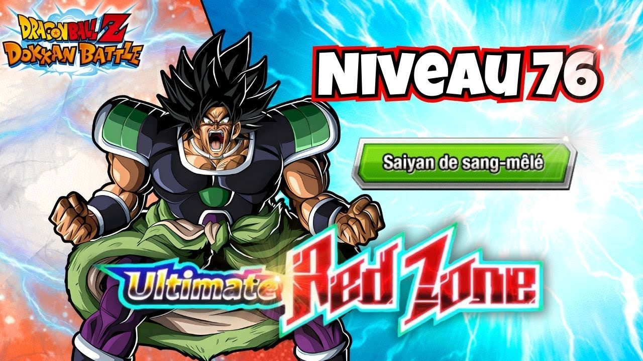 Red Zone niveau 76 (Saga Saiyan pur). Mission, 6 perso Saiyan de sang Mêlée. Dokkan Battle.