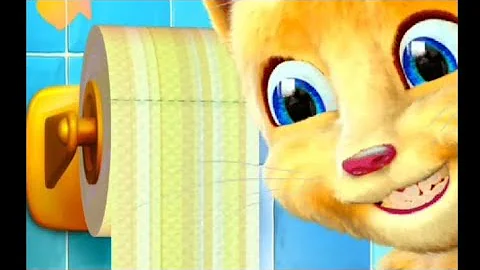 Video 10729831: talking ginger funny cat, talking ginger game