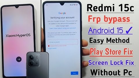 Redmi 15C FRP Bypass Android 15 | 100% Working Without PC | Redmi 15c Google Lock Remove Easy Method