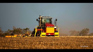 Four 620 Versartiles and a John Deere 9400t doing a big deep ripping program on Erangy Farms.