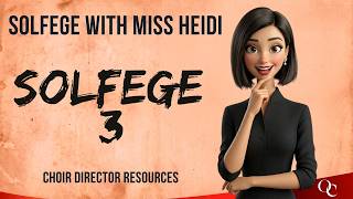 Solfege lesson nr 3 |  Sight reading for Choirs 🎹 100 BPM Challenge | Miss Heidi Classroom