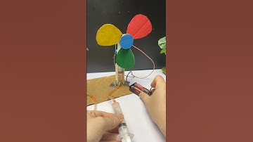 Dc motor fan project by hydraulic #dcmotor #dcmotorproject #tech #shorts #diy #scienceexperiment