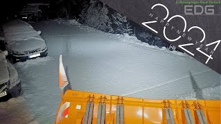 First fresh snow in the Alps 2024❄Snow removal January 1, 2024 #asmr