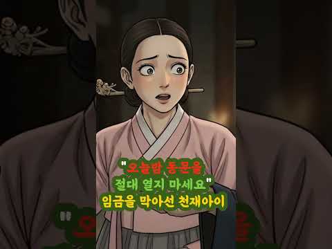 “오늘밤 절대 동문을 열지 마세요” 왕비의 난을 임금에게 알려 나라를 구한 천재 아이의 사연 #shorts #shortsvideo #쇼츠 #유튜브쇼츠 #옛날이야기 #조선시대