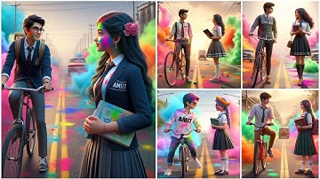 How To Create Instagram Viral 3D Ai Holi image | Happy Holi Name Bing image creator Tutorial 2024