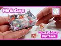 How to make Miniature Fishtank(Aquarium) 미니어쳐 수족관 Resin & Polymer clay Dollhouse - Subtitle