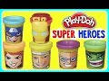 Play Doh Can Heads Heroes Assemble! Avengers IRON MAN, CAPTAIN AMERICA, THOR, HULK, BLACK WIDOW, HAW