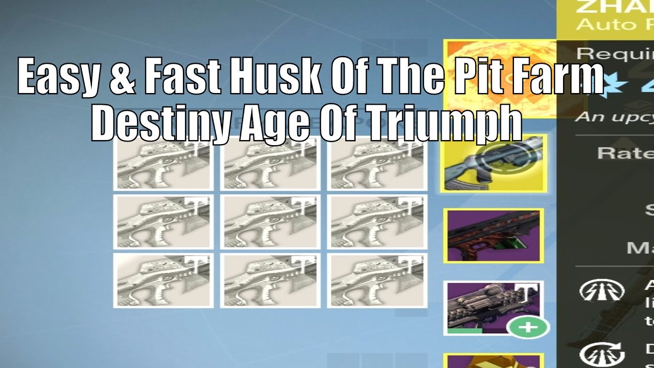 Where To Get Husk Of The Pit Easy & Fast Method Farm YouTube