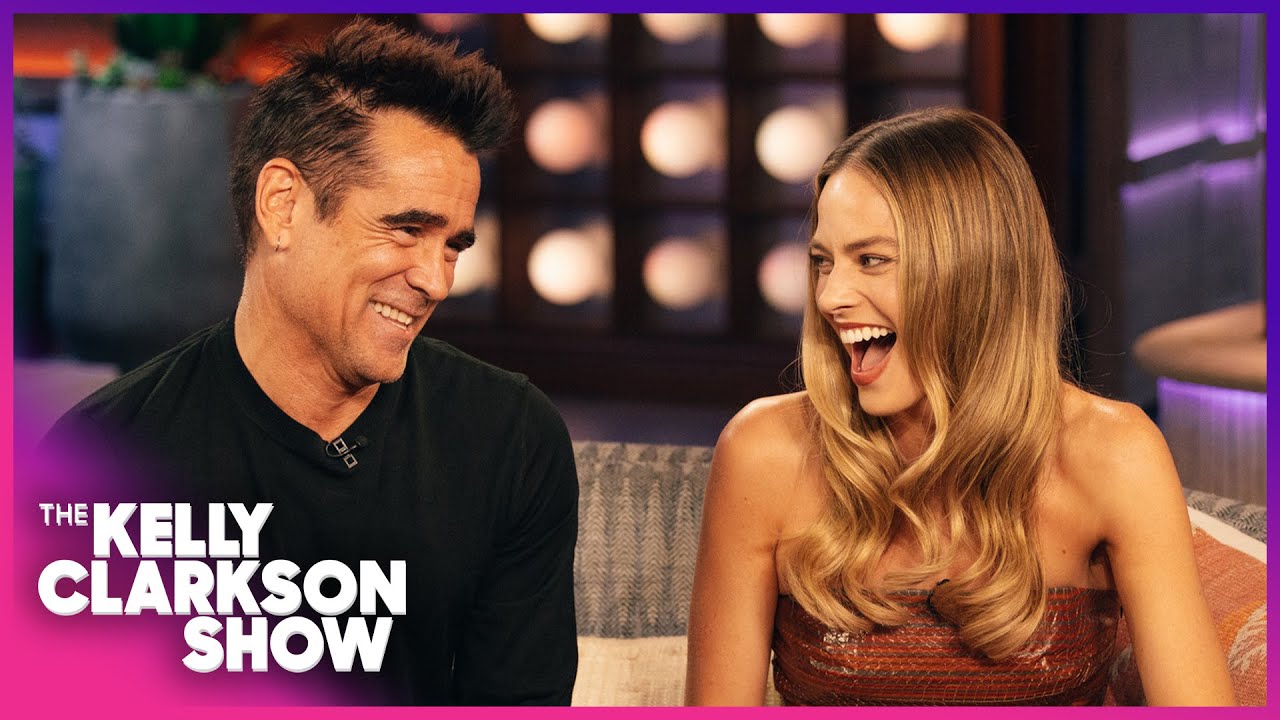 Margot Robbie & Colin Farrell Answer Rapid Fire Questions With Kelly Clarkson