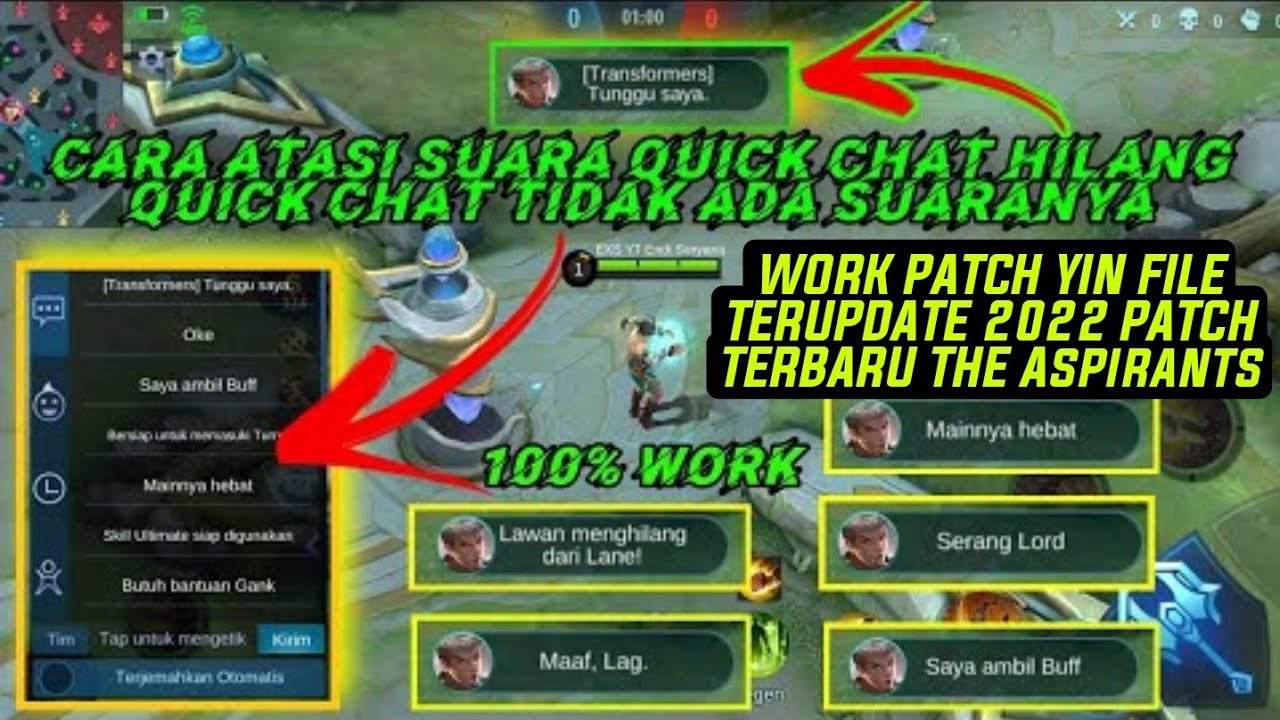 Cara atasi quick chat tidak ada suaranya | suara quick chat hilang fix